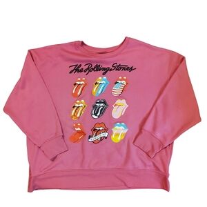 The Rolling Stones Pink Womens L